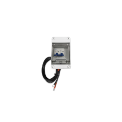 Coffret batterie avec fusible automatique Delong / Leapton 2P 125A DC600V + câbles batteries 2x35 mm